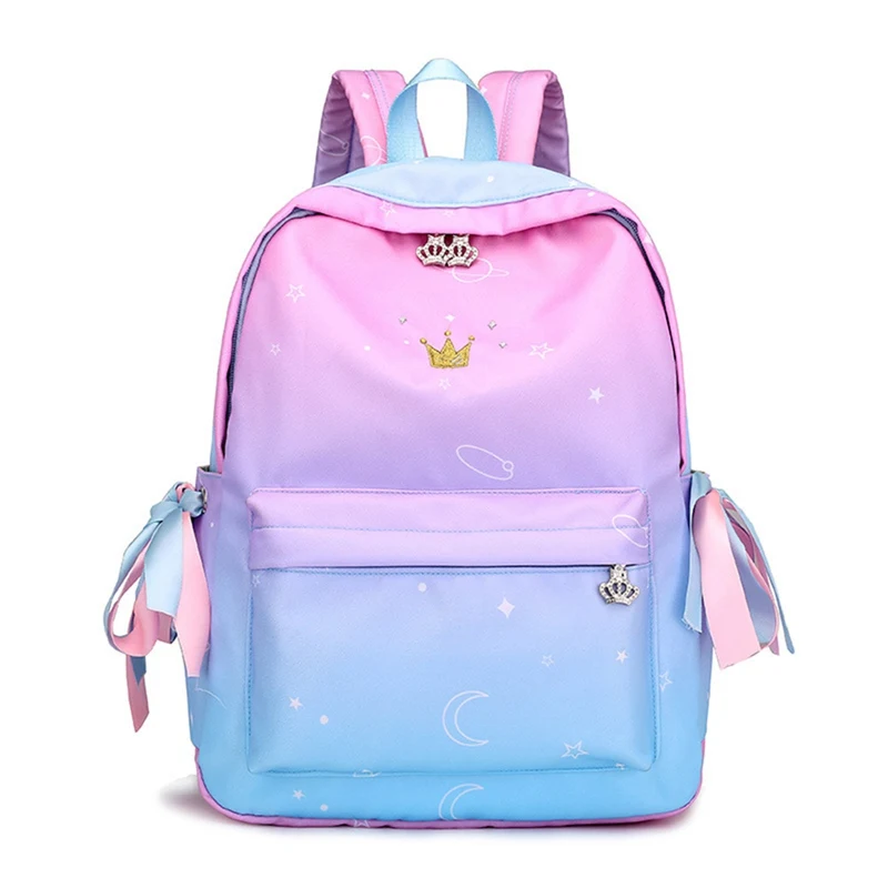 Large Capacity Backpack Women Preppy School Bags For Teenagers Female Nylon Travel Girls Bowknot | Багаж и сумки