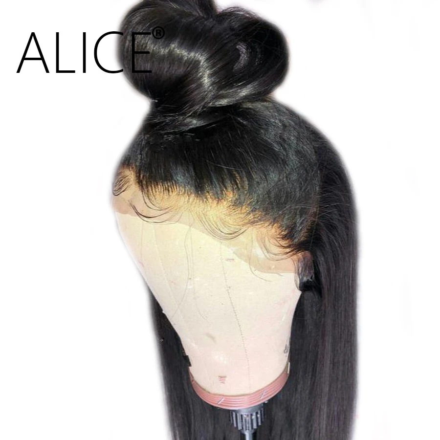 ALICE 150% плотность 360 кружевной фронтальный парик с детскими волосами