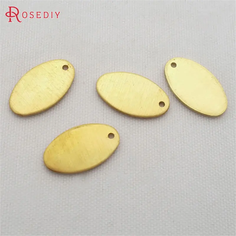 13x8MM 29458) 100 шт. 9x6 мм 13x8 мм толщина 0,8 мм не цвет покрытия латунные Овальные Глянцевые Подвески конец Подвески Diy ювелирных изделий Аксессуары - Окраска металла: 13x8MM