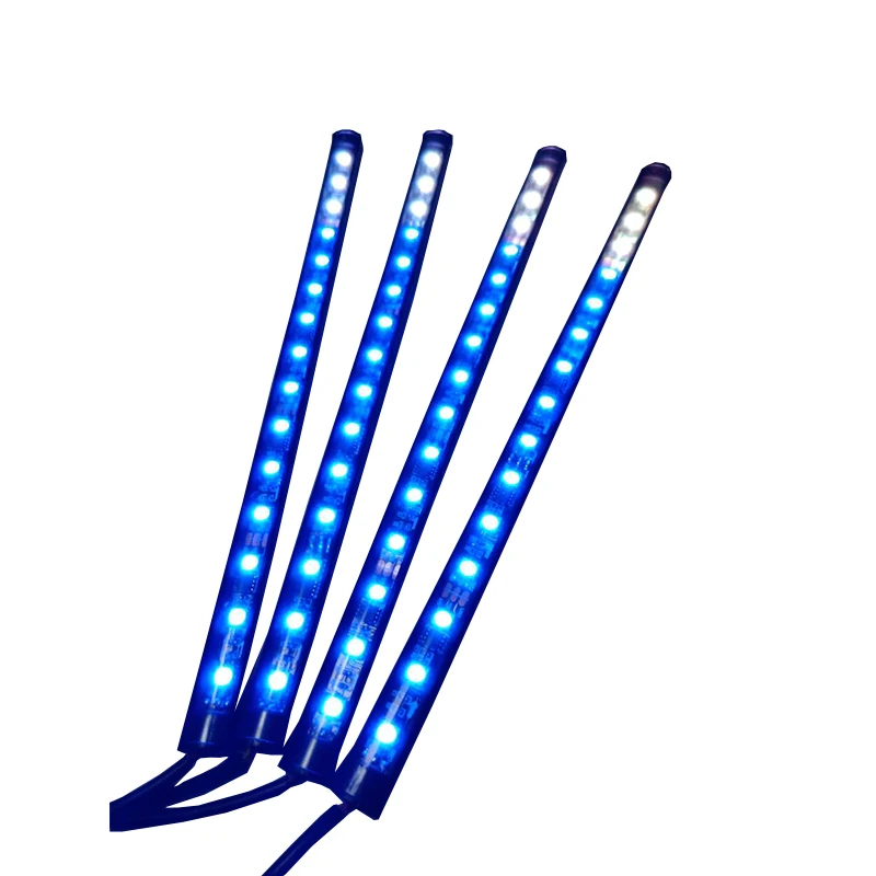 4X RGB LED Under Car Tube Strip Underbody Glow Neon waterproof Light Kit Wireless With App Control Auto Styling | Автомобили и