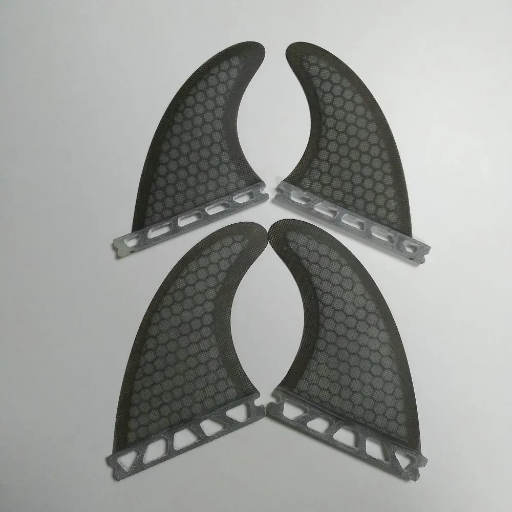 Futue Grey FCS/будущим Quad плавники соты GRP Quad ребра доски для серфинга FCS/будущим 4 шт. плавника создана G5+ GX quad плавники - Цвет: Futue Grey