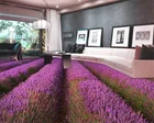 Бесплатная доставка 3D пользовательская Наклейка на стену лавандовое поле Летний Закат Ванная комната напольная живопись фотообои для стен 3d