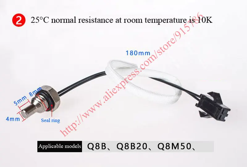 10 шт. датчик температуры водонагревателя 50 к|water temperature probe|hot water sensorwater sensor |