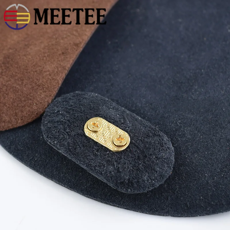 Meetee Bag Flip Cover Leather Clasp Lock Handle Replacement Buckle DIY Handbag Shoulder Parts Accessories BF018|Пряжки и крючки| |