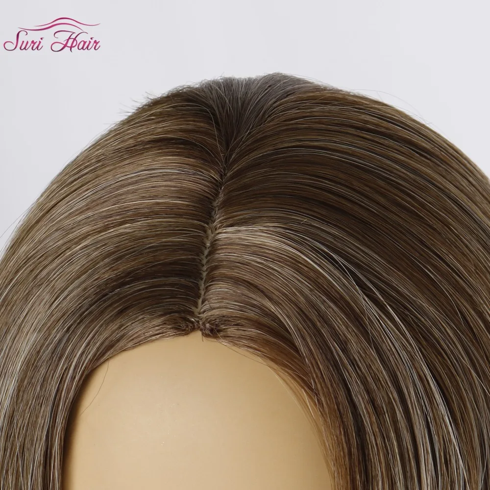Suri Hair beauty Synthetic Wig Long Body Wave Heat Resistant Fiber Ombre Blonde for Women Cosplay hair 22 inches free ship | Шиньоны и