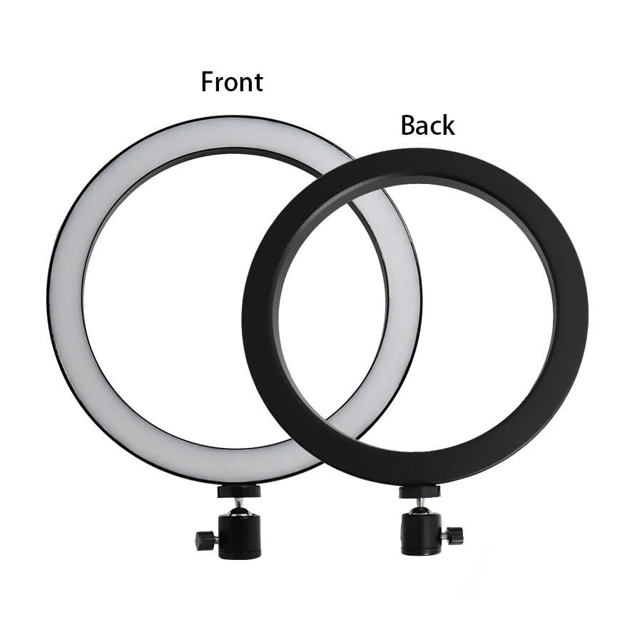 Светодиодная кольцевая лампа для студии со штативом и держателем телефона 10