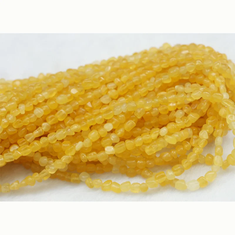 Оптовая продажа со скидкой бусины из натурального желтого медового нефрита