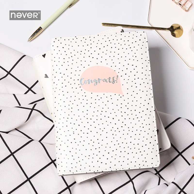 Never Fashion Polkadot A5 блокнот пустая бумага Bullet Journal Sketchbook дневник офисный бизнес подарок канцелярские товары школьные принадлежности