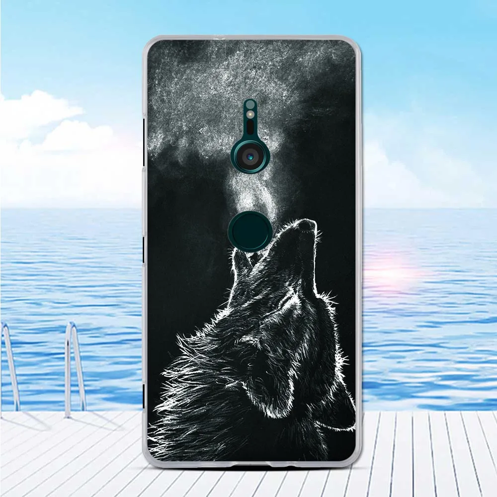 For Sony Xperia XZ3 Silicone Pattern Case TPU Back Cover Fundas Phone Protective Shell Luxury | Мобильные телефоны и