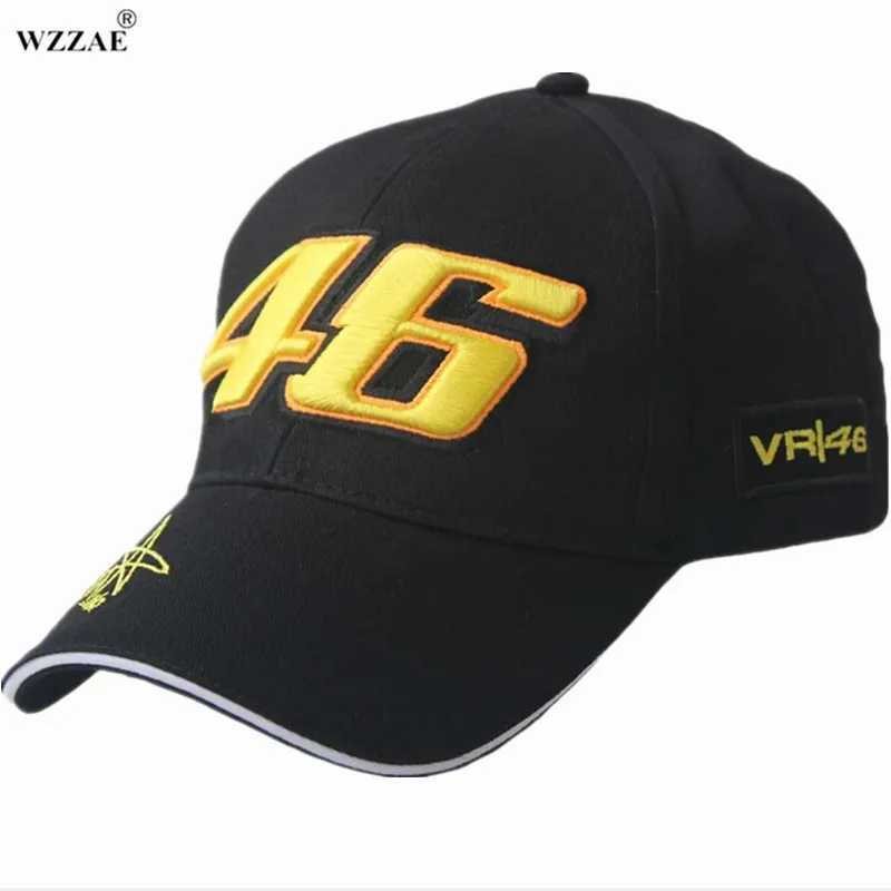 Wzzae Новинка 2017 года Дизайн F1 Racing Кепки шляпа Автомобиль Мотоцикл Гонки Moto GP VR 46 Rossi