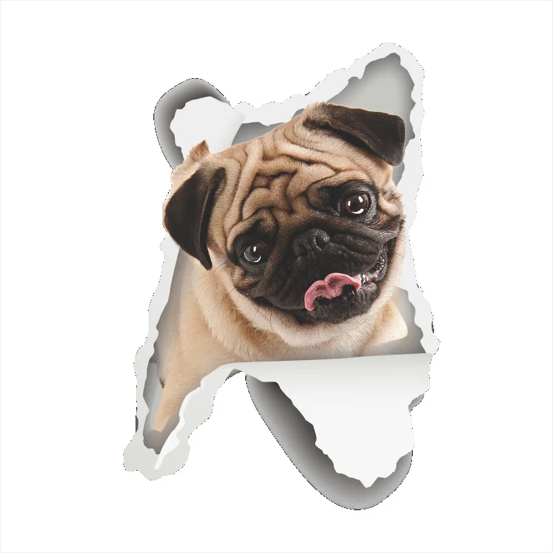 06 Dog Кошка/собака 3D стикер на стену для ванной комнаты s туалет украшение для дома водонепроницаемые наклейки на стены для туалета декоративный плакат домашний декор - Цвет: 06 Dog