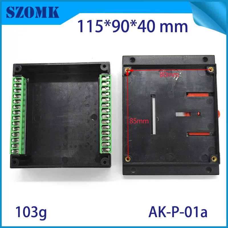 Пластиковый ящик szomk для электронных устройств (10 шт.) 115*90*40 мм черный настенный