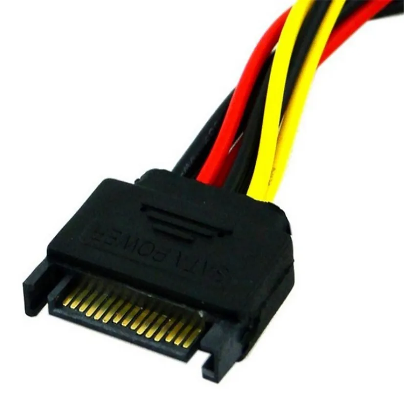 MOSUNX Futural Digital 15Pin SATA Male Plug To 2 Female Power HDD разветвитель соединительный кабель F35 |