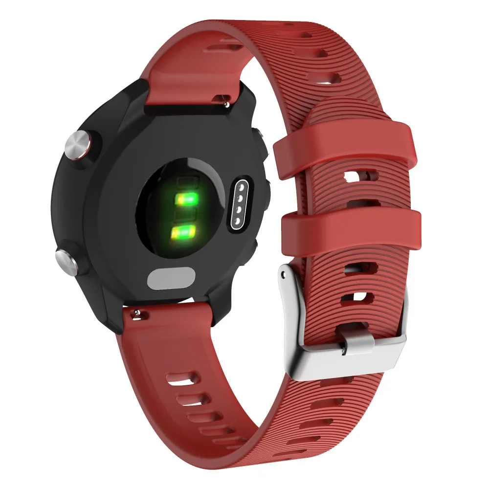 20 мм спортивный силиконовый ремешок для часов Garmin Forerunner 245 245M 645 Vivoactive 3 умный Браслет, ремешок для часов, цветной браслет