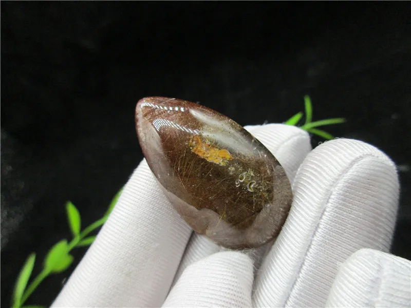 Редкий Натуральный минеральный кварц рутилированный образец рутила чакра кулон