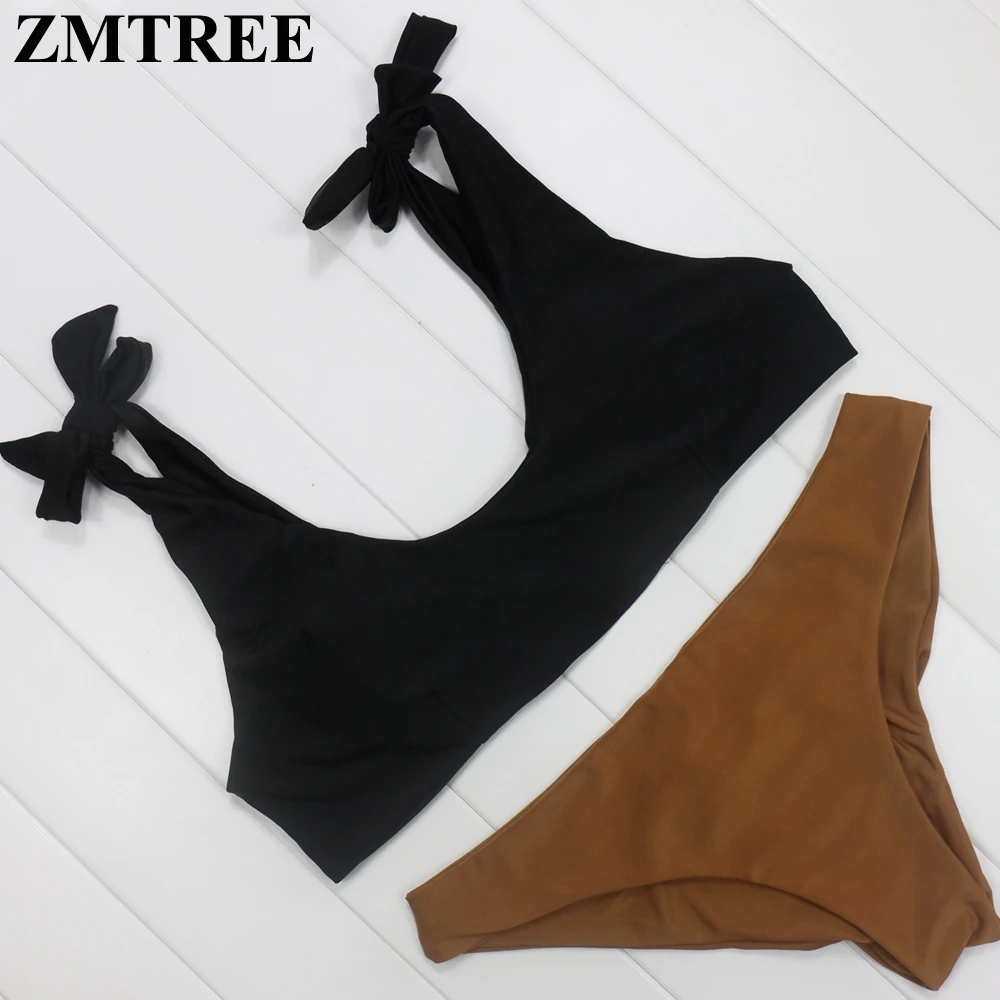 ZMTREE Bandage Bikini Swimwear 2017 Biquini Push Up Set Woman Beach Bathing Suit Sexy Maillot De Bain Brazilian Swimsuit |