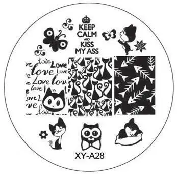 1xChristmas Style Fashion Design DIY Nail Image Stamping Plates 3D Round Art Templates Stencils Manicure Tools | Красота и здоровье