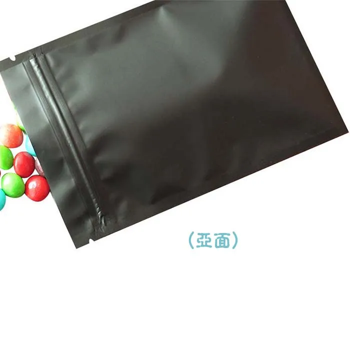 150 шт./лот матовый зеленый/белый/черный алюминиевая фольга пластиковый пакет Ziplock