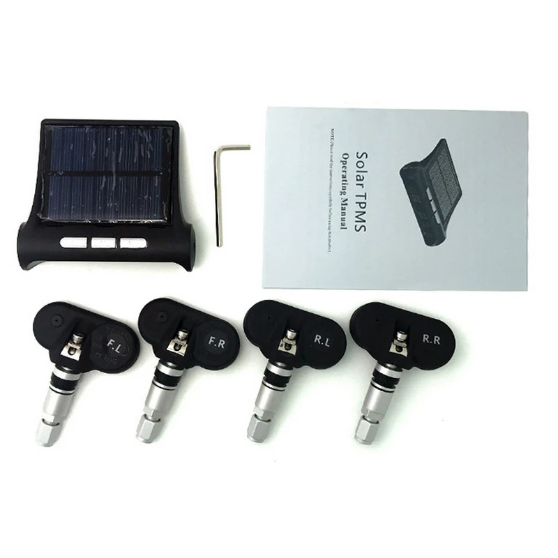 Умный автомобиль TPMS система мониторинга давления в шинах солнечная мощность