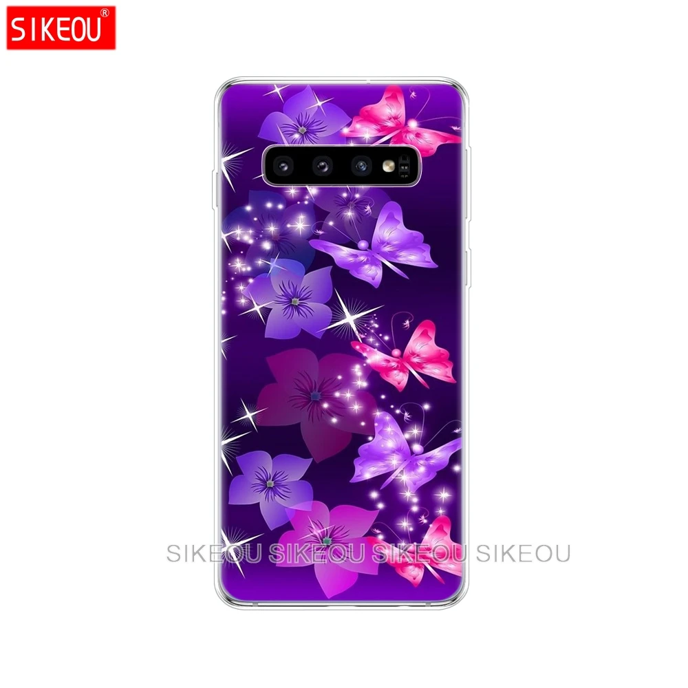 61006 Для samsung Galaxy S10 чехол S10Plus Силиконовый ТПУ чехол для телефона S10 E чехол для samsung S10 Plus G975F S 10 SM-G973F прозрачный - Цвет: 61006