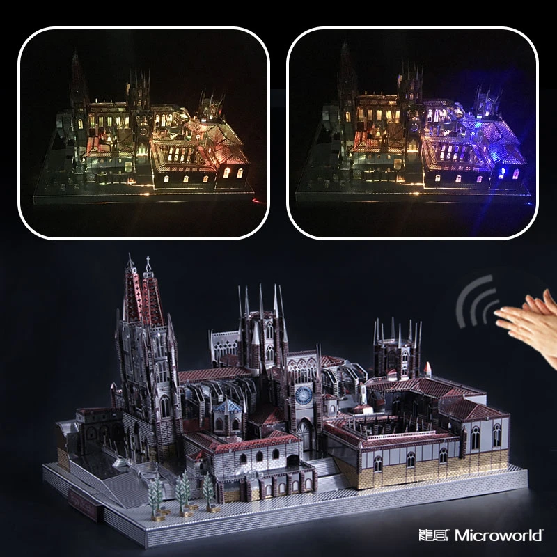Металлический 3D пазл Microworld Пазл Собор Бургоса испанская архитектура набор для