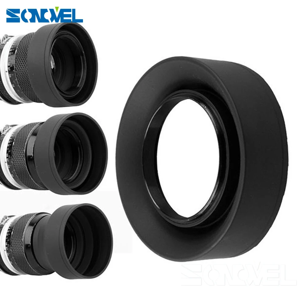 Складная резиновая линза для камер sony canon nikon объектив DSIR 49 мм 52 55 58 62 67 72 77 3 в