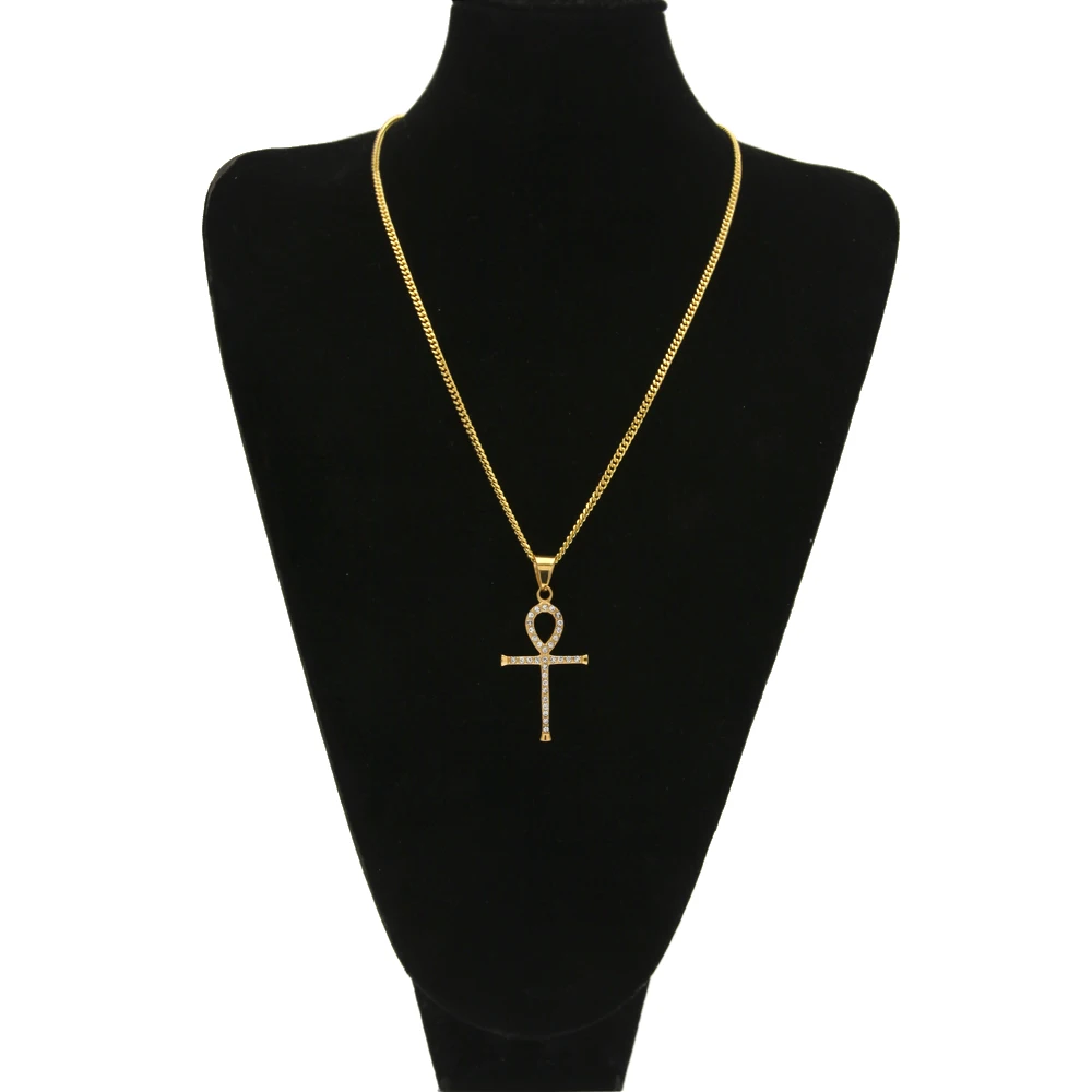 Ожерелье с подвеской в виде ключа жизни из нержавеющей стали | Ожерелья