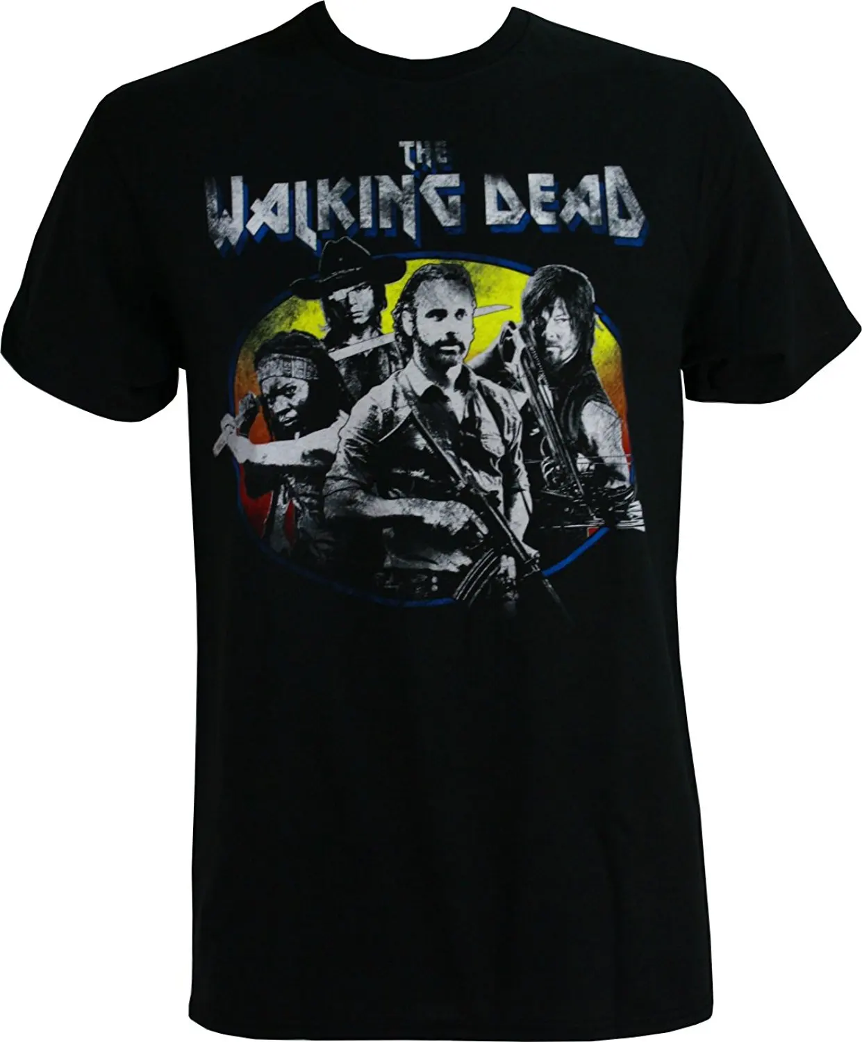 Ходячие мертвецы группы Винтаж рок концерт взрослых Футболка|walking dead|t-shirt t-shirtt-shirt