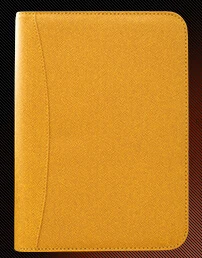yellow Менеджер, спираль, искусственная кожа, на молнии, записная книжка и дневники, filofax, записная ручка-калькулятор, держатель, портфолио, органайзер, планировщик, b5, a5, a6 - Цвет: yellow