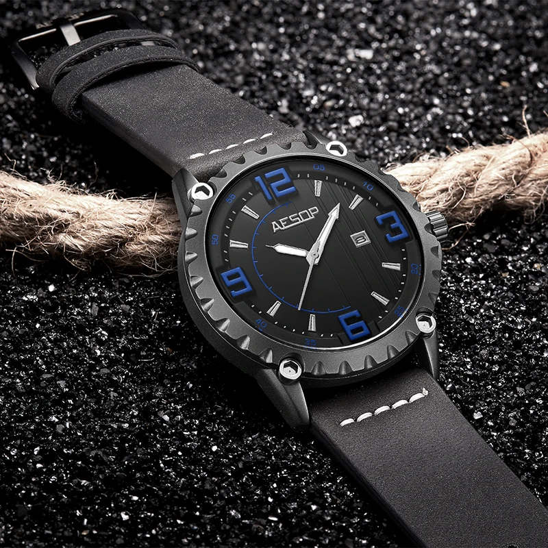 Часы AESOP мужские Роскошные армейские водонепроницаемые|Мужские спортивные часы|
