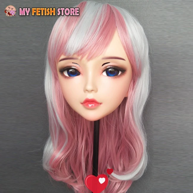 (Chan) женский сладкий девушка Смола половина головы кигуруми BJD глаза Crossdress