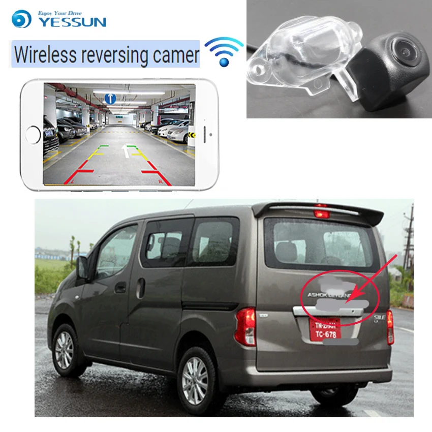 Автомобильная hd беспроводная камера заднего вида для Ashok Leyland Stile Parking Nissan Evalia NV200