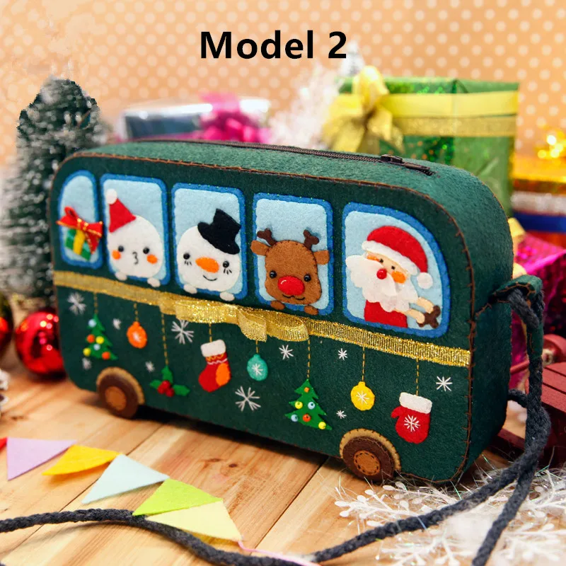 DIY Craft Kit Of Felt Coach Women Handbags Handmade Cute Shoulder Bag For Kids and Girlfriend Messenger Material Package Set | Дом и сад