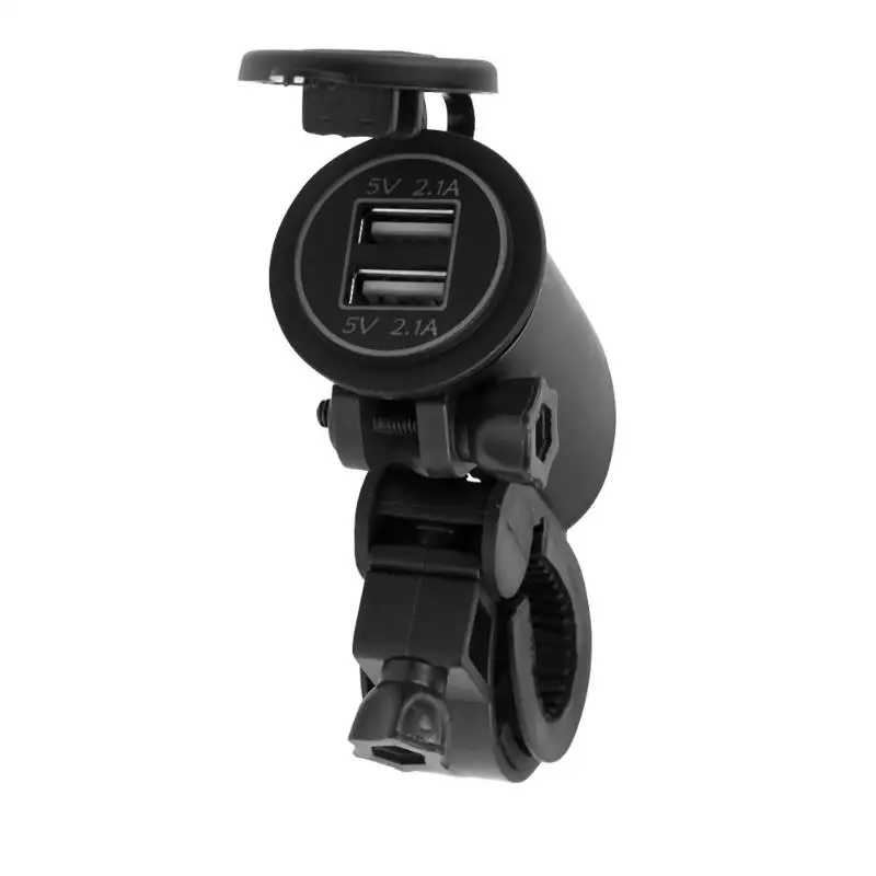 VODOOL 12V 24V универсальный мотоцикл 4.2A двойной USB автомобильный адаптер зарядное