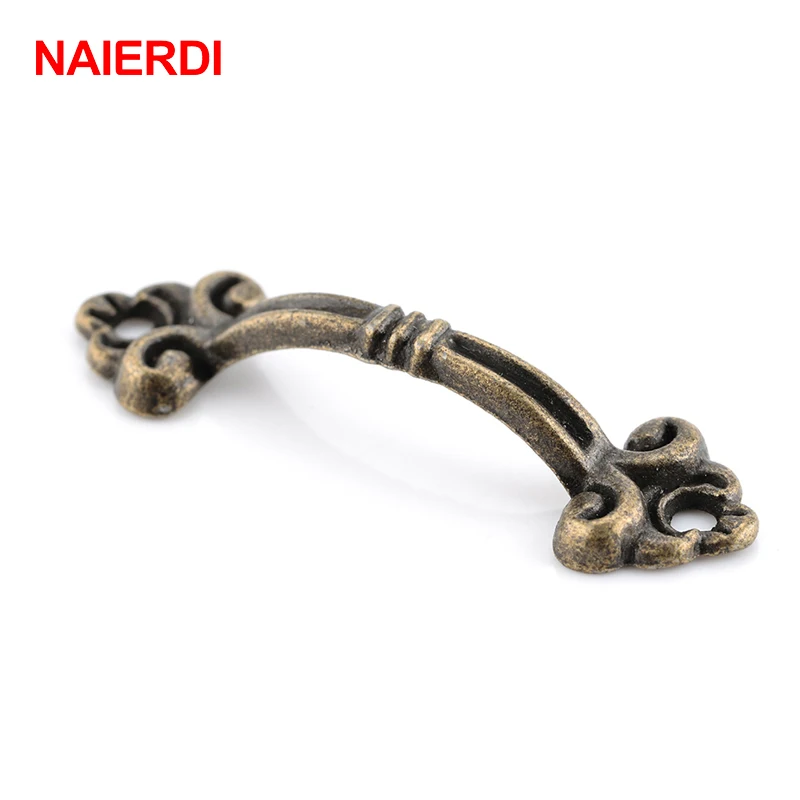 NAIERDI ящик для ювелирных изделий с ручками из цинкового сплава бронзовая ручка