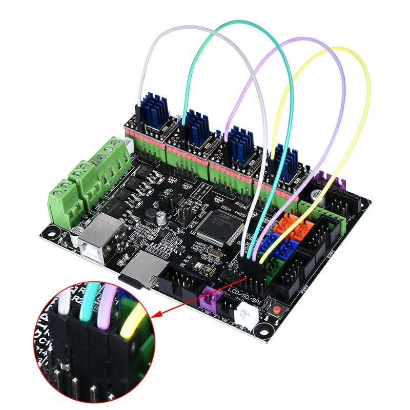 5 шт. BIQU BIGTREETECH TMC2208 V3.0 UART шаговый двигатель бесшумный драйвер умная электроника