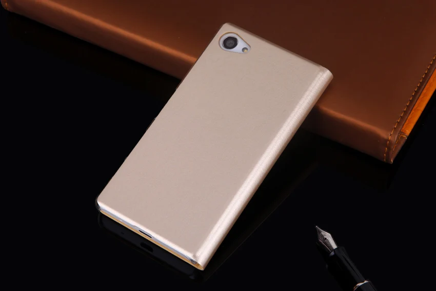 Чехол-раскладушка кожаный чехол для sony Xperia Z5 Compact Z 5 мини XperiaZ5 sony Z5mini Z5Compact Z5mini E5823 E5803 чехол для телефона в виде ракушки