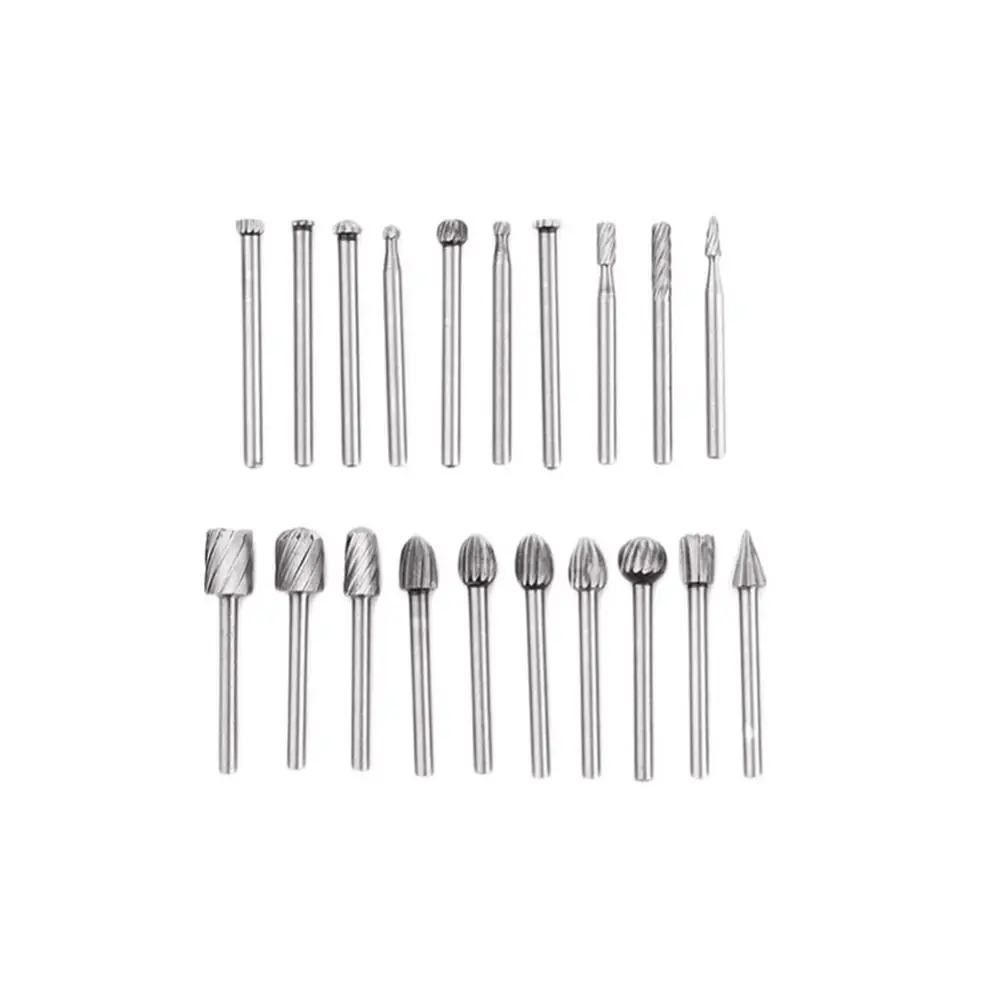 20 шт./компл. коробка HSS Titanium Dremel Routing роторная фреза для файлов резная резьба по