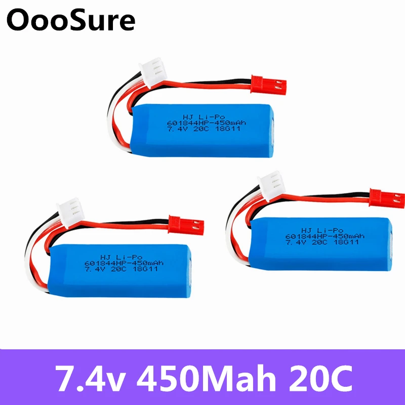 2 3 5 шт./лот 7 4 в 450 мАч 20C Lipo Battery 2S для WLtoys K969 K989 K999 P929 P939 RC Car|lipo battery|lipo battery 2sbattery 2s |