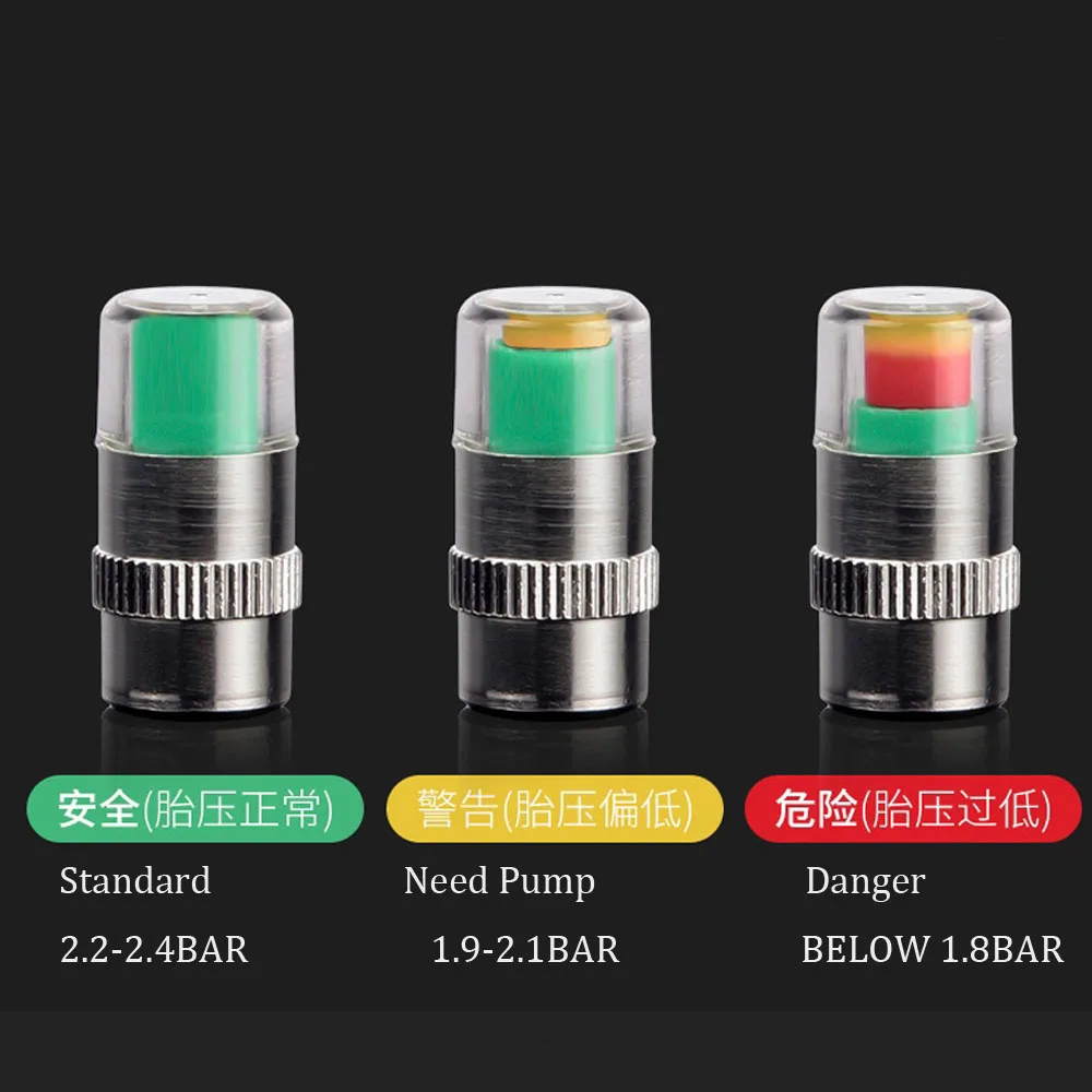 3 цвета оповещение нержавеющая сталь 4 шт. датчик давления в шинах индикатор