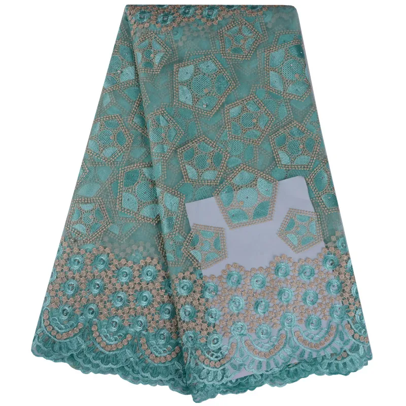 Популярные Вышивка французский Кружево Ткань Высокое качество Тюль Африки 5