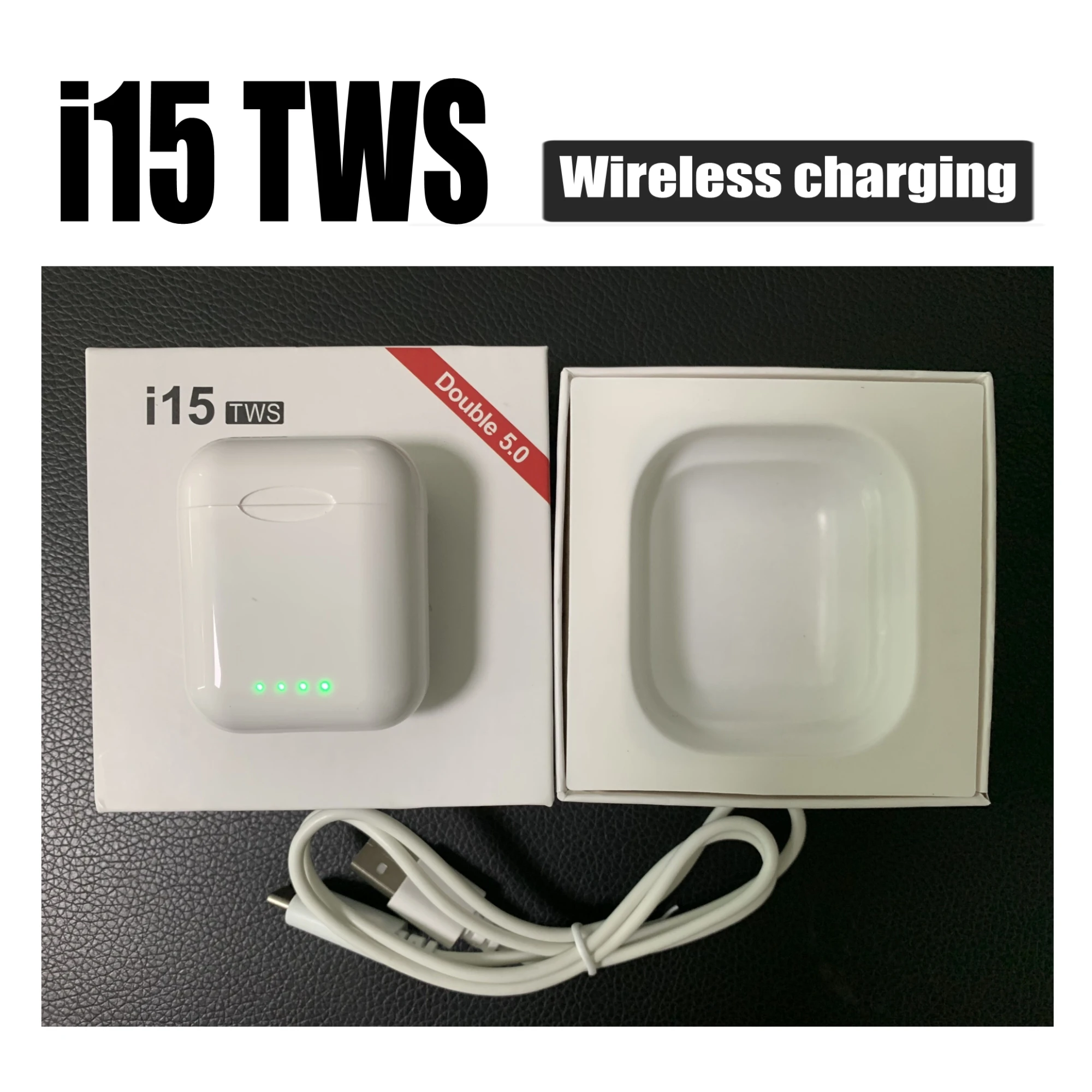 I15 TWS Bluetooth 5 0 3D сенсорное управление бас наушники Поддержка беспроводной зарядки