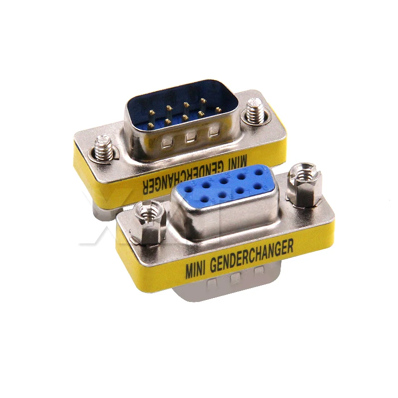 1pcs Newest Hot MIni gender changer 9 Pin RS232 DB9 Male to Female Serial Adapter Cable Connector | Компьютеры и офис