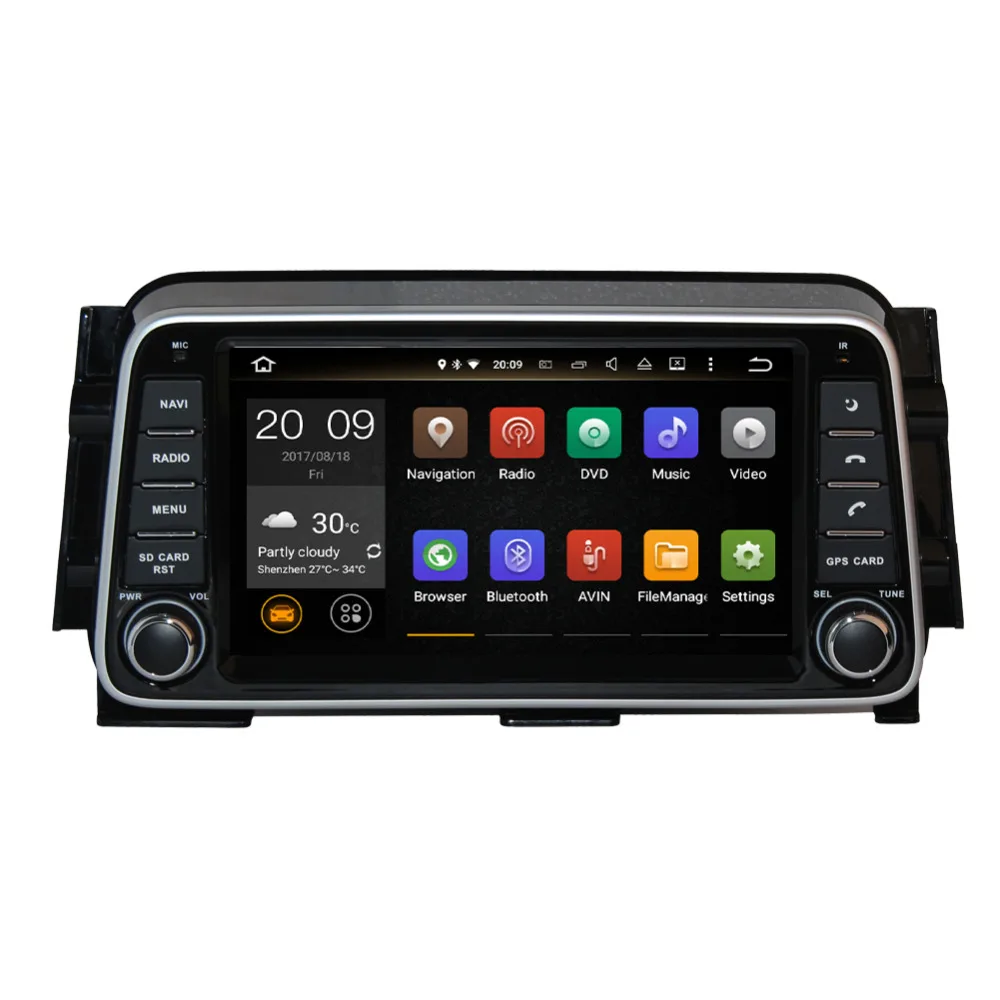 Автомобильный GPS навигатор Android 8 0 Восьмиядерный процессор ОЗУ 4 Гб для Nissan Kicks 2014