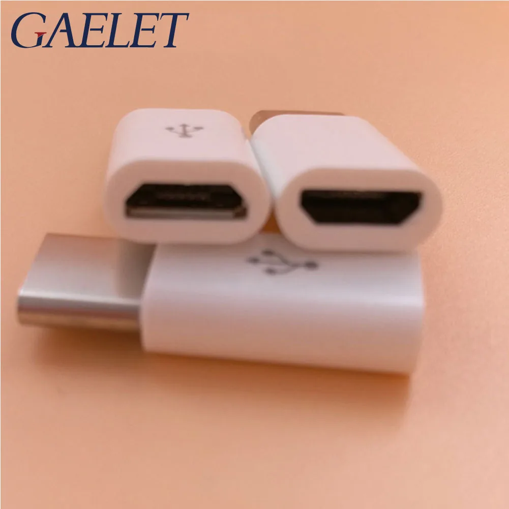 1 шт. usb type C штекер для Micro USB Женский адаптер Конвертер Разъем черно белый