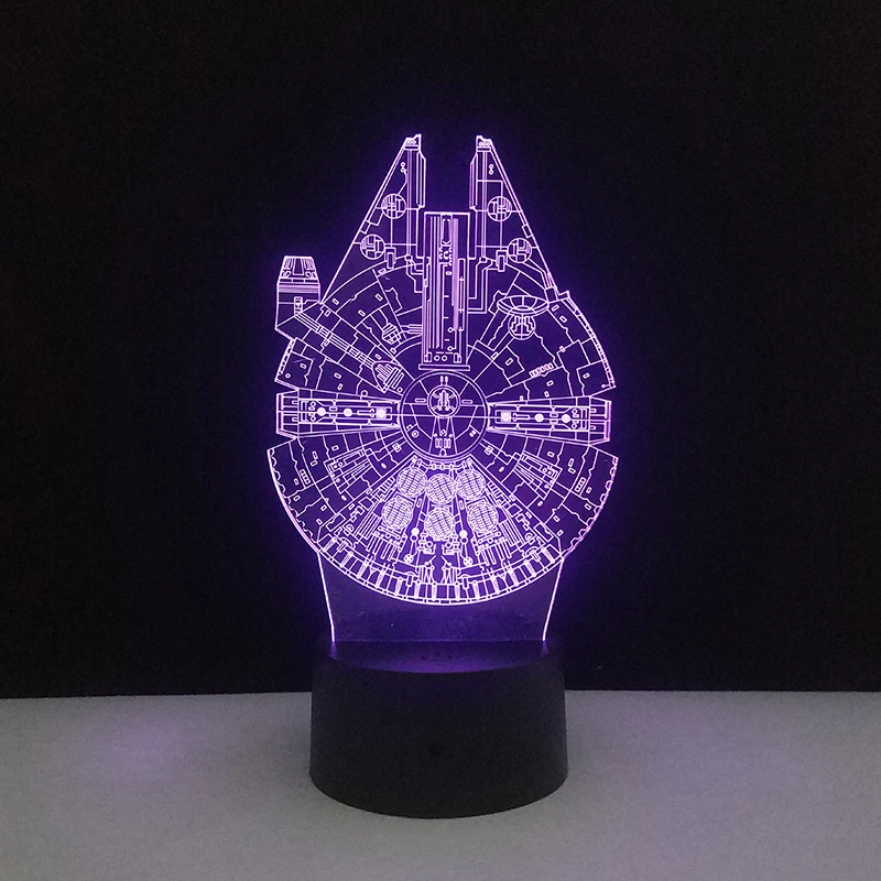 Звездные войны лампа Звезда смерти 3D ночные светильники BB-8 R2D2 Мастер Йода USB красочные светодиодные настольные лампы для спальни домашний декор подарки