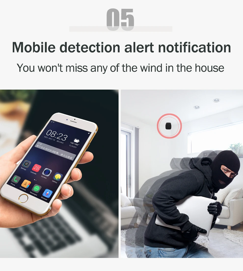 Мини камера Wifi IP с датчиком движения 1080P мини камера Wifi HD ночного видения для iphone Android видео безопасности магнитный зажим