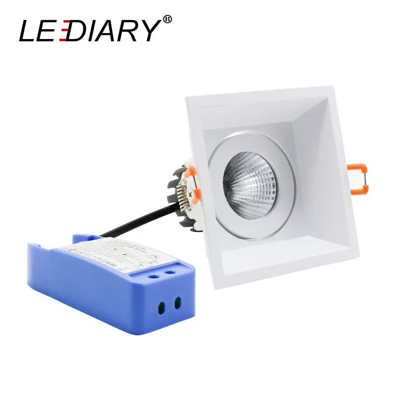 LEDIARY LED COB светильники 220В Диммируемый драйвер белое потолочное утопленное пятно