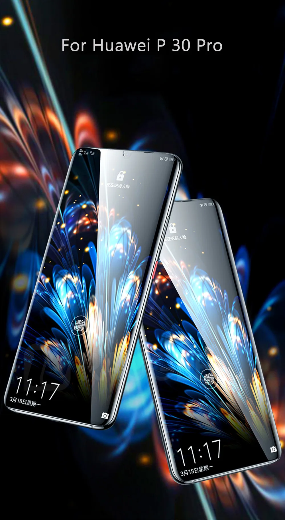 Raugee стекло для huawei P30 Lite закаленное стекло Полный Клей Царапины Защитная пленка для экрана для huawei P30 P 30 Lite Pro стекло