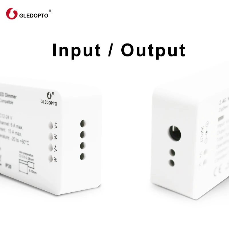 G светодиодный OPTO Zigbee DC12/24V 4 Каналы диммер Управление Для полосы рабочие withAlexa Tuya